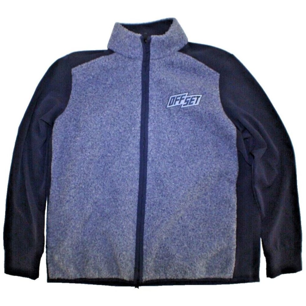 Straight Down Men's Full Zip Fleece Size L -‎ Off Set